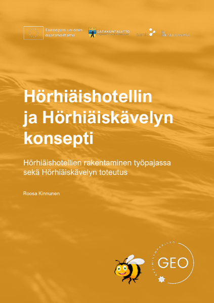 Hörhiäishotellin ja Hörhiäiskävelyn konsepti -julkaisun kansikuva.